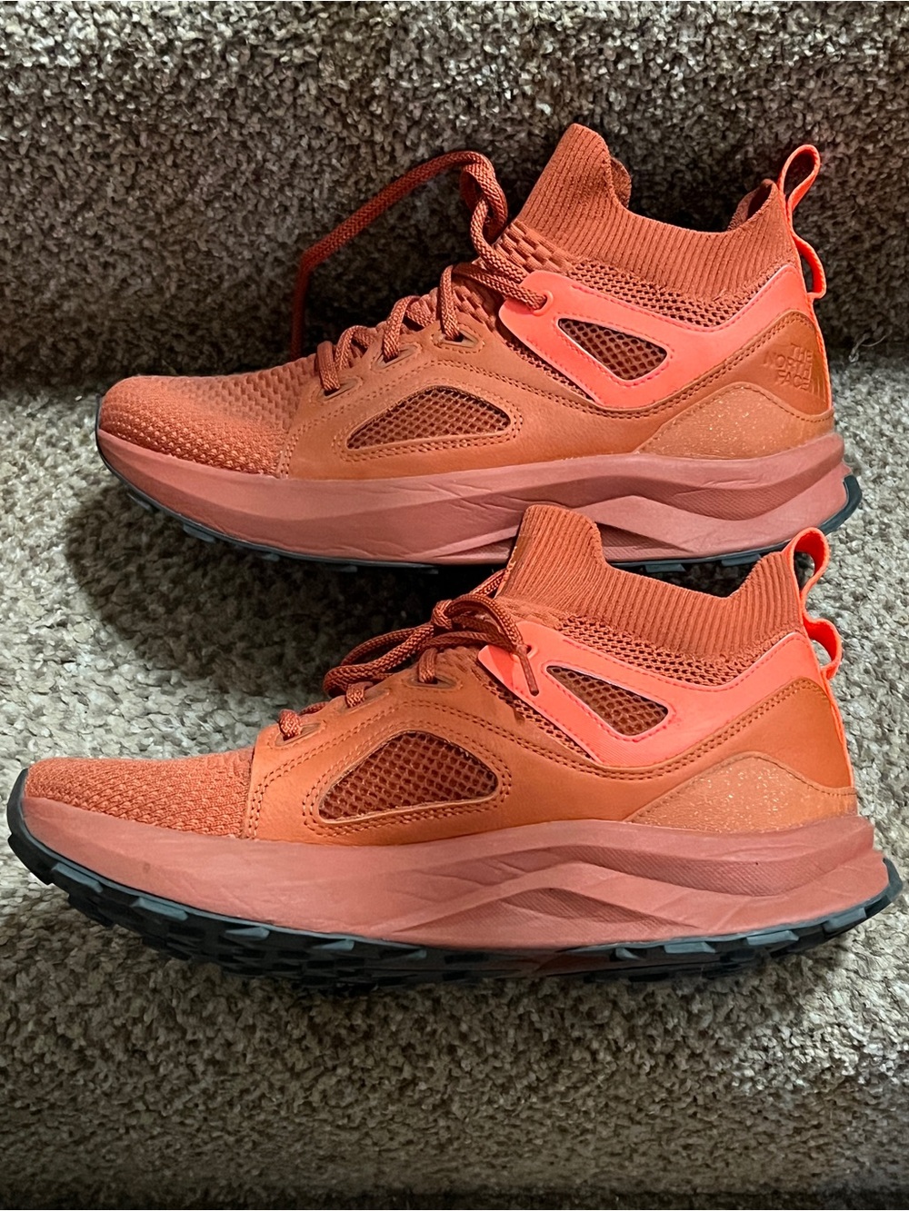 The North Face Women’s Hypnum Luxe Rust-Orange Hiking Footwear - Picture 2 of 8